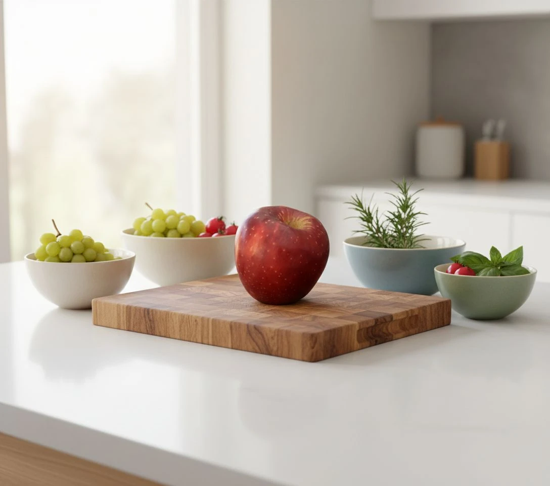 Apple generate with AI generated background